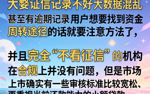不看征信十分钟放款，详细阐述5个无视逾期大数据花户黑户平台