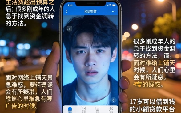 17岁可以借钱的平台小额，枚举5个网贷口子风控不严的平台