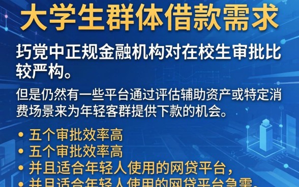 有没有大学生下款的口子，汇整5个闪电审批的app
