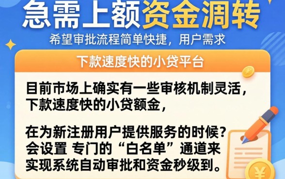 线上大额放款小贷平台，罗列5个新号易贷速审秒下款平台