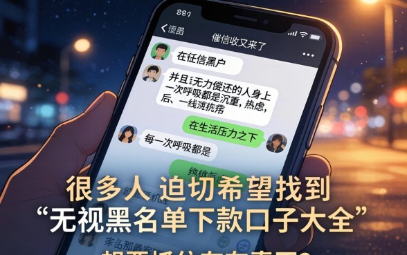 征信黑花了无力偿还怎么活，鼎力推荐五个无视黑户下款口子名单大全