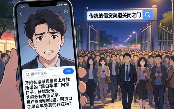 网贷口子黑白苹果，遴选五个芝麻分负面借款的平台
