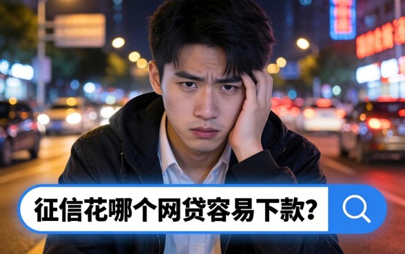 征信花哪个网贷容易下款，筛选五个无视一切是人就下款