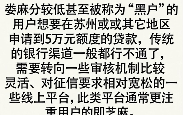 芝麻分贷款口子高炮，倾情分享五个苏州黑户贷款5万的软件