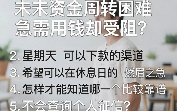 星期天下款的口子，胪列五个高能分期贷款软件新秀