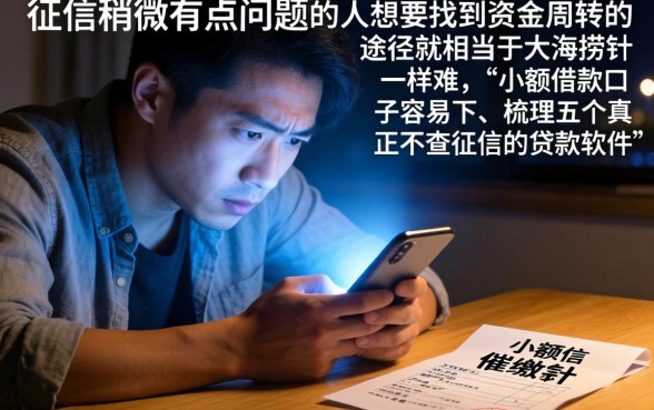 小额借款口子容易下，梳理五个真正不查征信的贷款软件