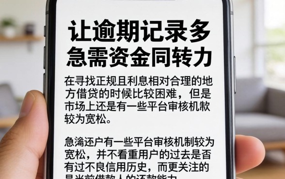 哪个借款正规利息低一点，概括5个逾期太多仍可下款的平台