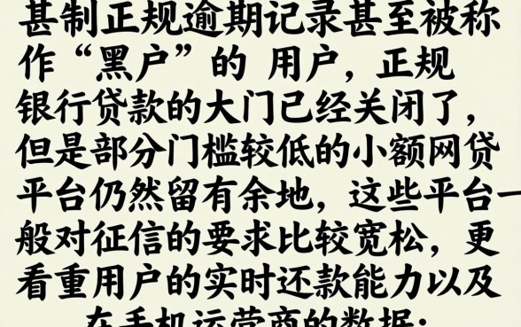 逾期黑户能借的到的网贷，罗列5个正规不看征信的小额贷款平台