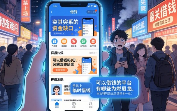 真正能借钱的平台有哪些，胪列5个手机可以临时借钱的软件