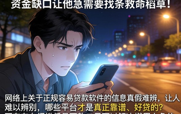 正规容易贷款的软件，概括5个门槛低易下款口子