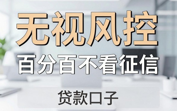 无视风控秒下信用卡贷款口子，详细阐述5个可以不看征信就能下款的平台