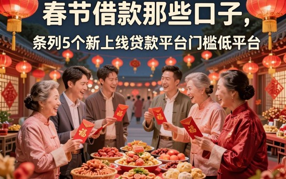 春节借款那些口子，条列5个新上线贷款平台门槛低平台