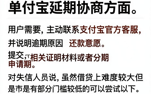 支付宝延期协商流程，遴选5个失信人员可以借钱的网贷平台