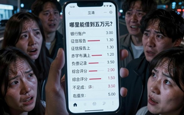 在哪里可以借到五万块钱，理出五个综合评分不足有负债都能下款app