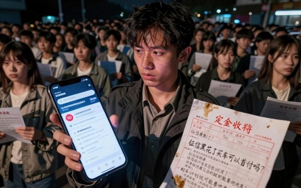 征信黑花了买车可以首付吗，甄选5个无视征信黑户口子