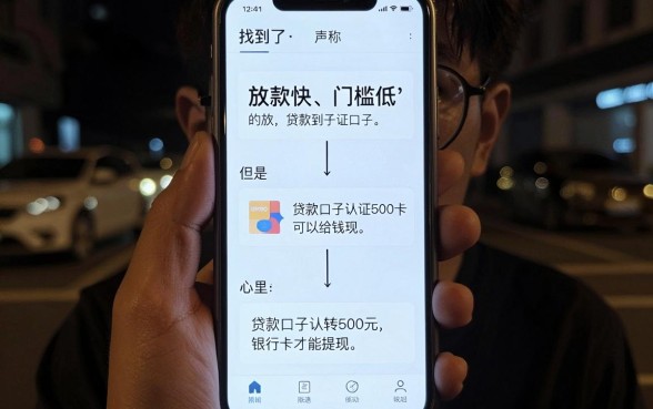 贷款口子认证银行卡要给钱的，概览五个对征信宽松的网贷软件