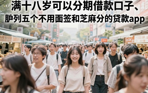 满十八可分期借款口子，胪列5个不用面签和芝麻分的贷款app