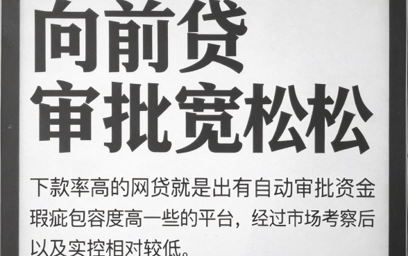 类似向前贷容易下款,汇整五个网贷口子风控不严的软件