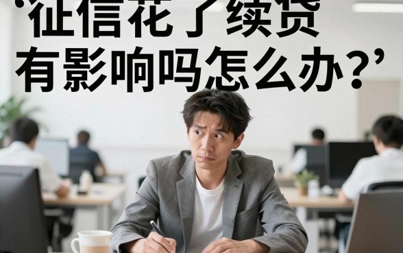 征信花了续贷有影响吗怎么办，条列5个轻松贷10万的软件