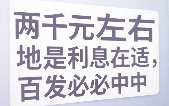 两千利息不高好下的口子，详细阐述五个无视黑白100%秒下网贷平台