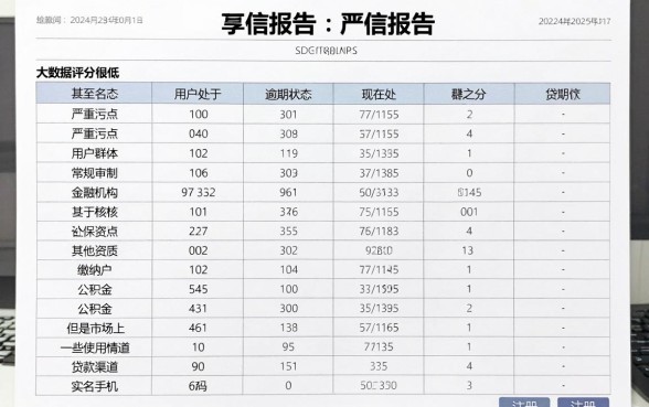 黑逾期烂户能下的口子，整合5个无视征信大数据当前逾期下款的口子