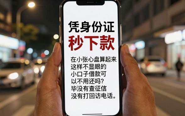 小口子借款可以不还吗，概览5个不看年龄征信负债的软件