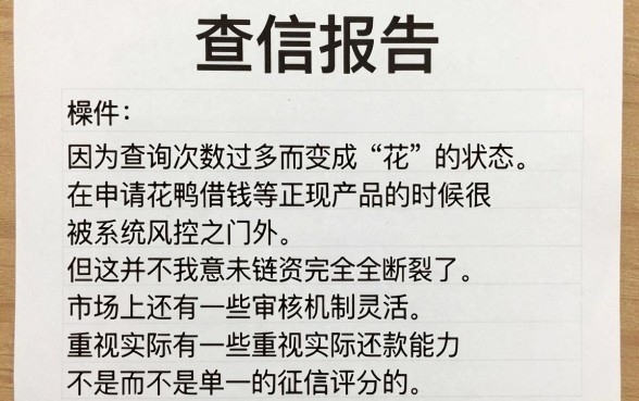 征信花了花鸭借钱能过吗，遴选五个无视黑白贷款口子