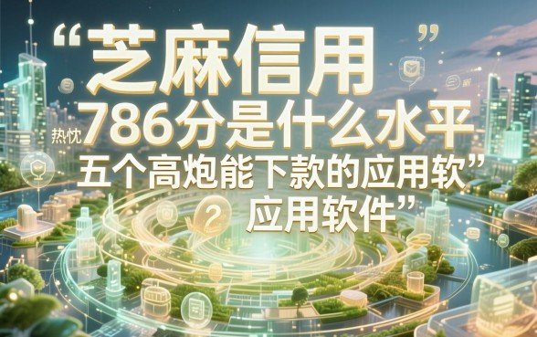 芝麻信用786什么水平，热忱推荐5个高炮能下款的软件