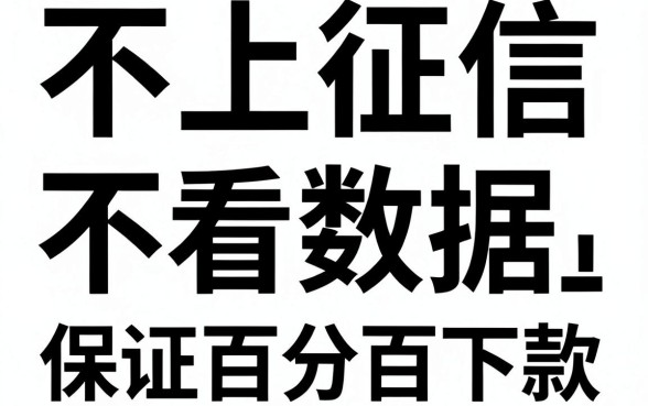 不上征信不看数据贷款的平台，理出五个无视黑白百分百下款的借款口子