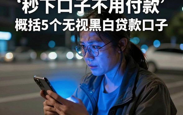 秒下口子不用付款的，概括5个无视黑白贷款口子
