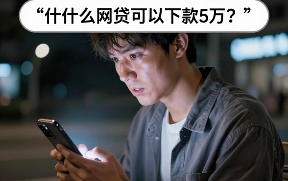 什么网贷可以下款5万，概括5个20岁借钱不求征信速借平台