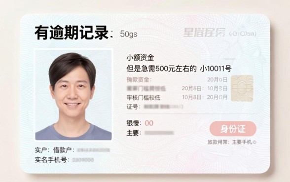 有逾期秒下500的口子,归纳5个手机身份证秒借现金的app
