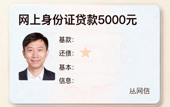 网上身份证贷款5000,枚举五个不看负债的网贷软件