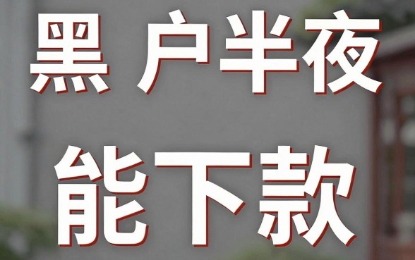 黑户半夜能下款口子,详细阐述5个逾期必下款的口子