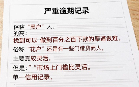 双黑烂户能下的口子，概览5个百分百下款无视黑白户网贷口子