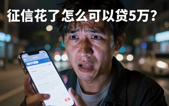 征信花了怎么可以贷5万，深入剖析五个无视一切的网贷口子