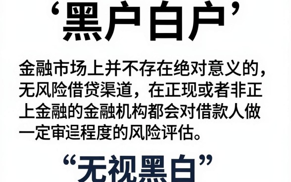 有哪些黑户白户借钱贷款口子,鼎力推荐5个无视黑白百分百下款的借款app