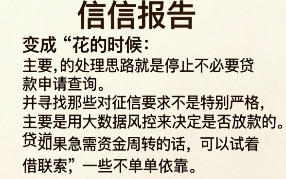 征信报告花了怎么处理，胪列5个不看黑户下款的软件