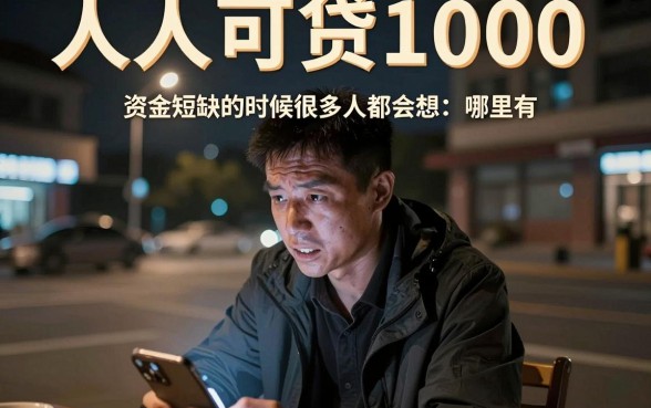 人人可贷1000,规整5个正规不看征信的小额贷款app