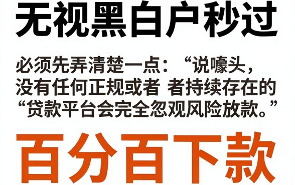 无视黑白户秒过的网贷口子,概括5个网黑逾期下款口子
