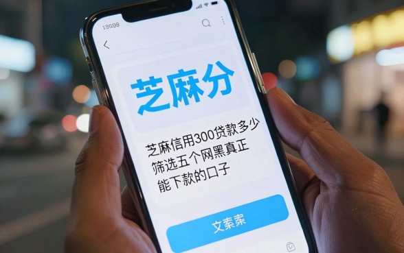 芝麻信用300贷款多少，筛选五个网黑真正能下款的口子