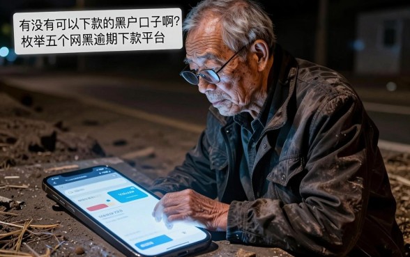 有可以下款的黑户口子吗，枚举五个网黑逾期下款平台