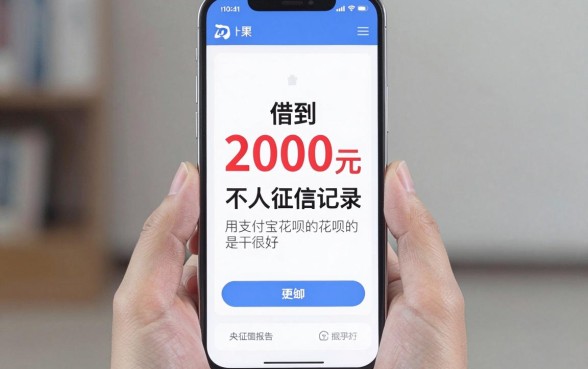 手机借钱2000，甄选5个凭支付宝花呗贷款的平台
