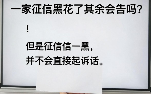 一家征信黑花了其余会告吗,倾情分享5个真正无视逾期大数据的网贷平台