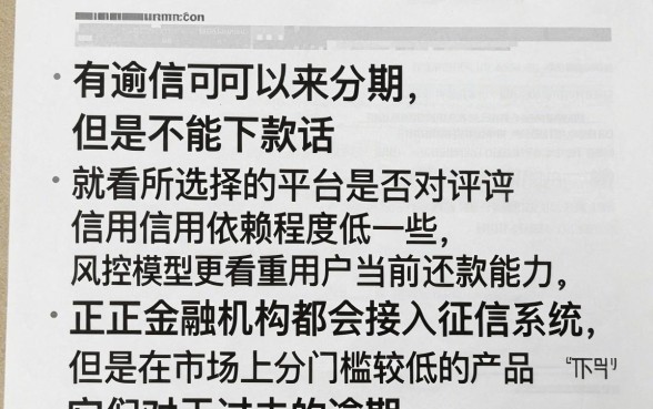 征信有逾期来分期能下款吗,揭秘五个不看年龄征信负债的平台
