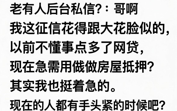 征信花了能房屋抵押吗，倾情分享五个黑户借款必下口子