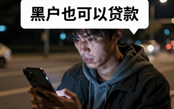 申请信用卡看不看负债，陈列5个黑户可以做大额贷款口子