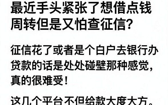 银行流水借款软件口子，胪列五个正规不看征信的小额贷款app