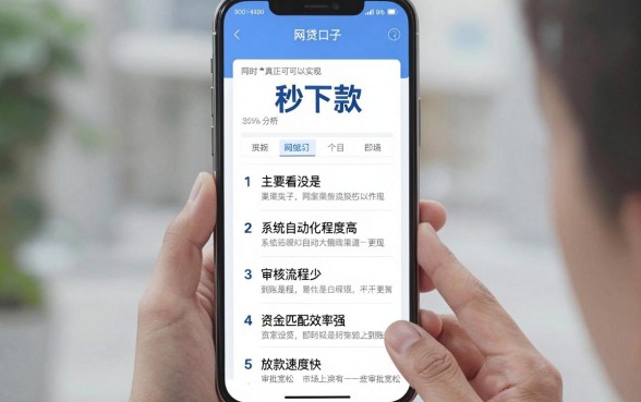 有没有秒下款的网贷口子，甄选五个手机上可以借钱的口子