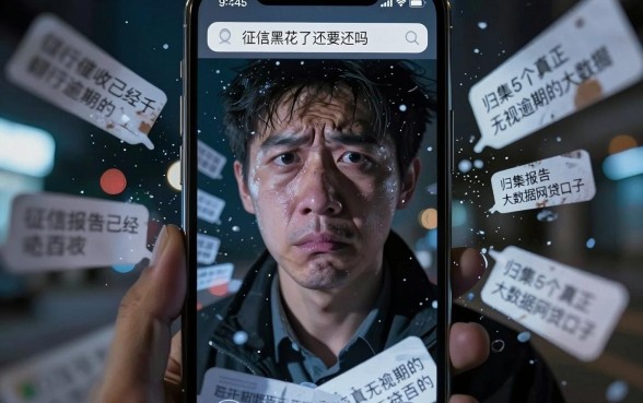 征信黑花了还要还吗，归集5个真正无视逾期大数据的网贷口子